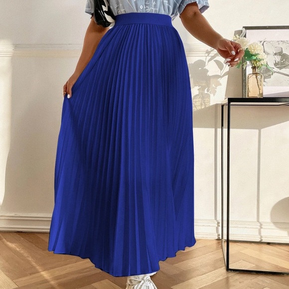 SHEIN Mulvari High Waist Maxi Pleated Skirt - Picture 8 of 8